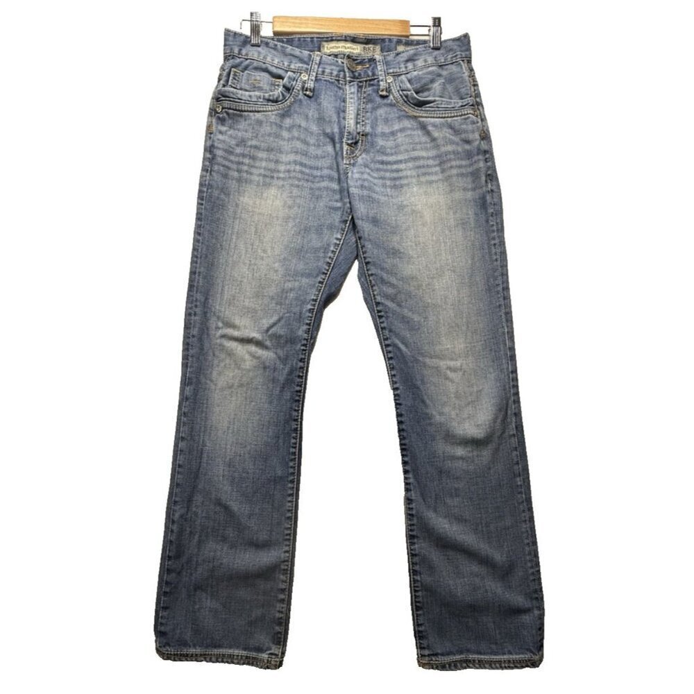 Bke Carter Men's Jeans 32 R Straight Leg Stretch Cotton Denim 32x31 Faded Cotton